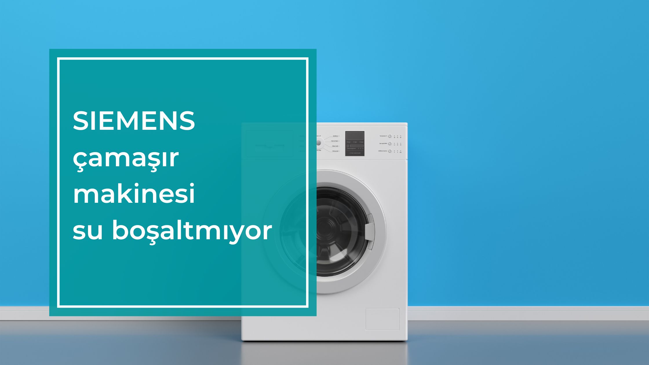 Siemens Çamaşır Makinesi Su Boşaltmıyor