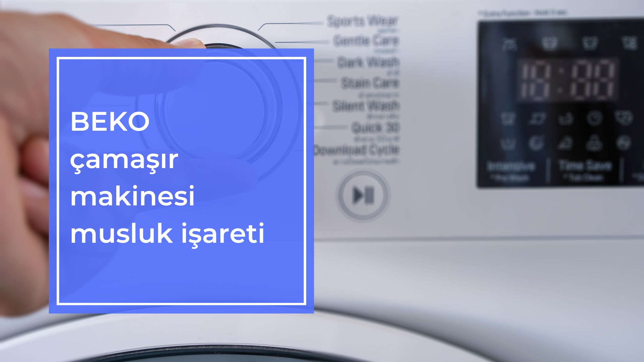 Beko Çamaşır Makinesi Musluk İşareti