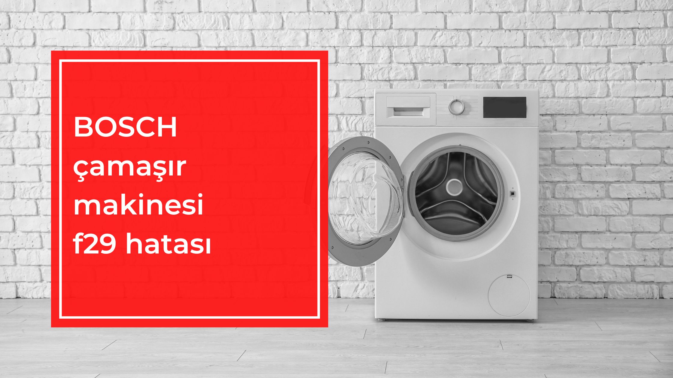 Bosch Çamaşır Makinesi F29 Hatası