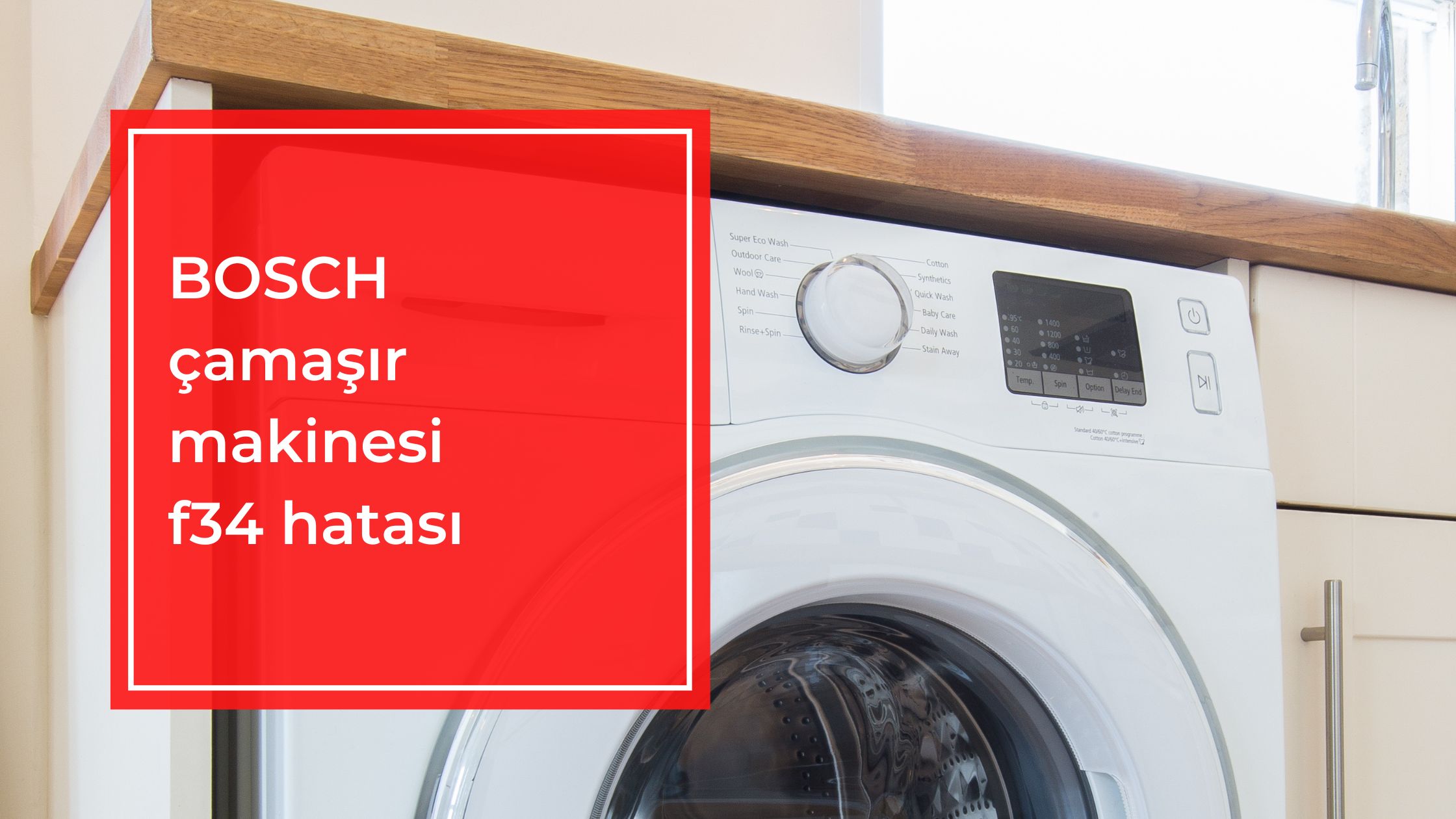 Bosch Çamaşır Makinesi F34 Hatası