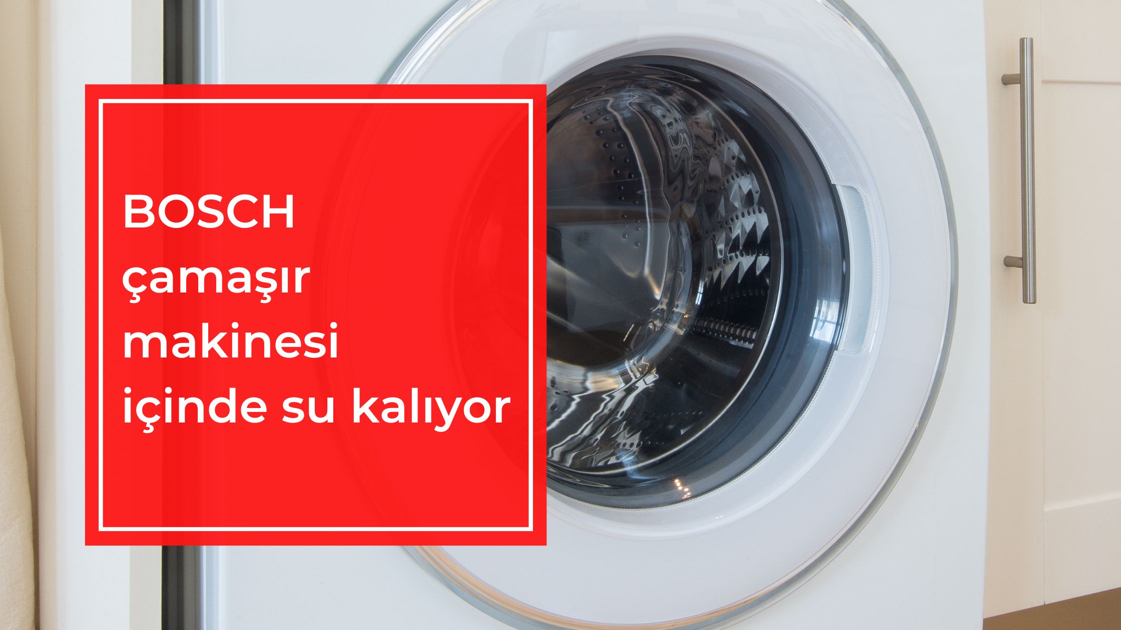 Bosch Çamaşır Makinesi İçinde Su Kalıyor