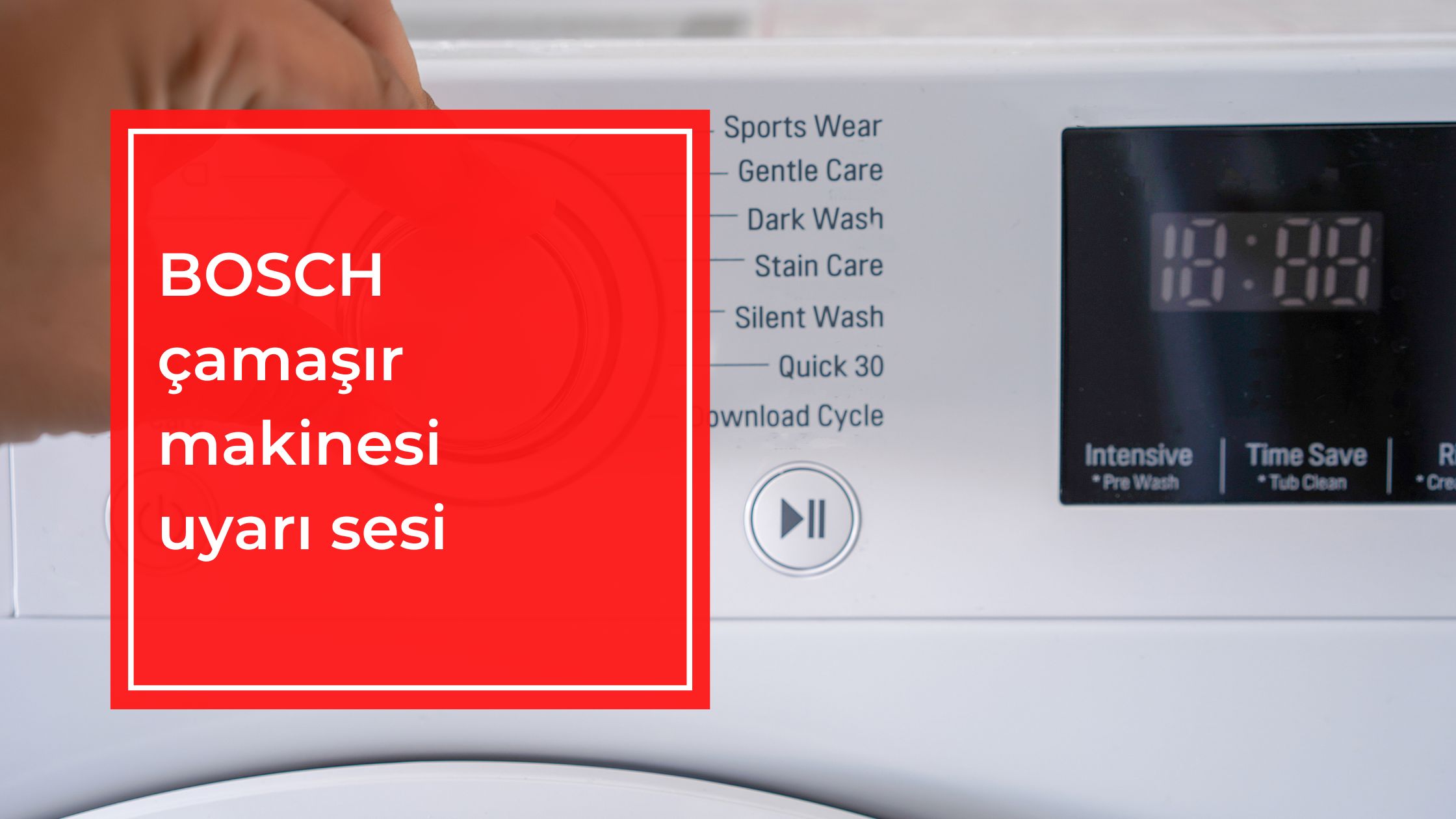 BOSCH Çamaşır Makinesi Uyarı Sesi