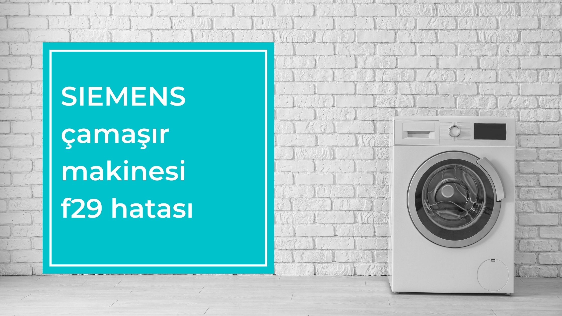 SIEMENS Çamaşır Makinesi F29 Hatası