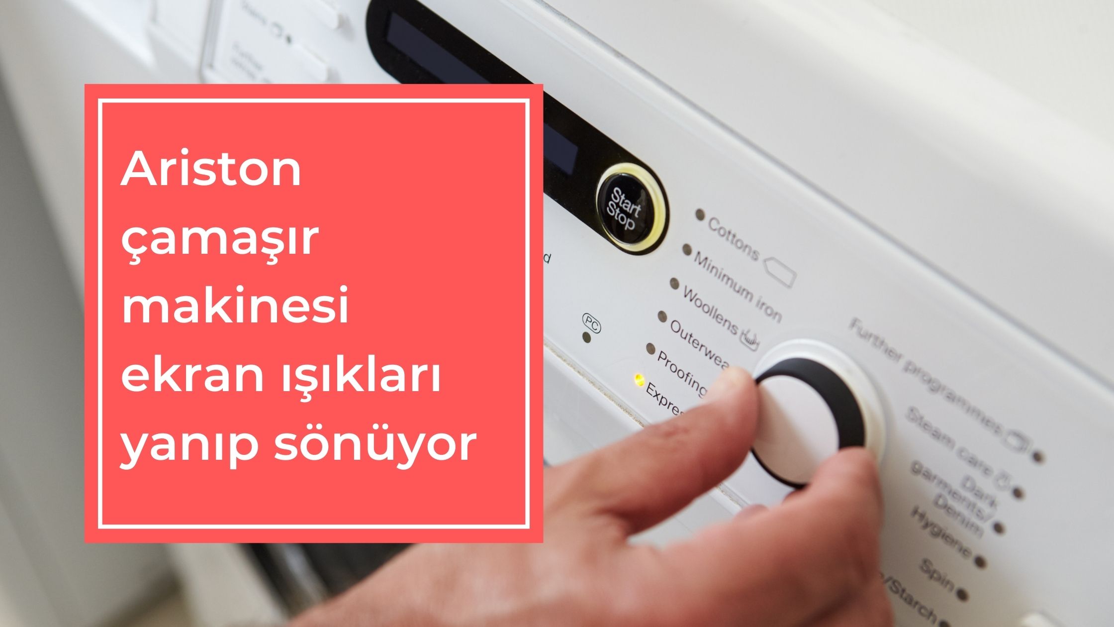 Ariston Çamaşır Makinesi Ekran Işıkları Yanıp Sönüyor