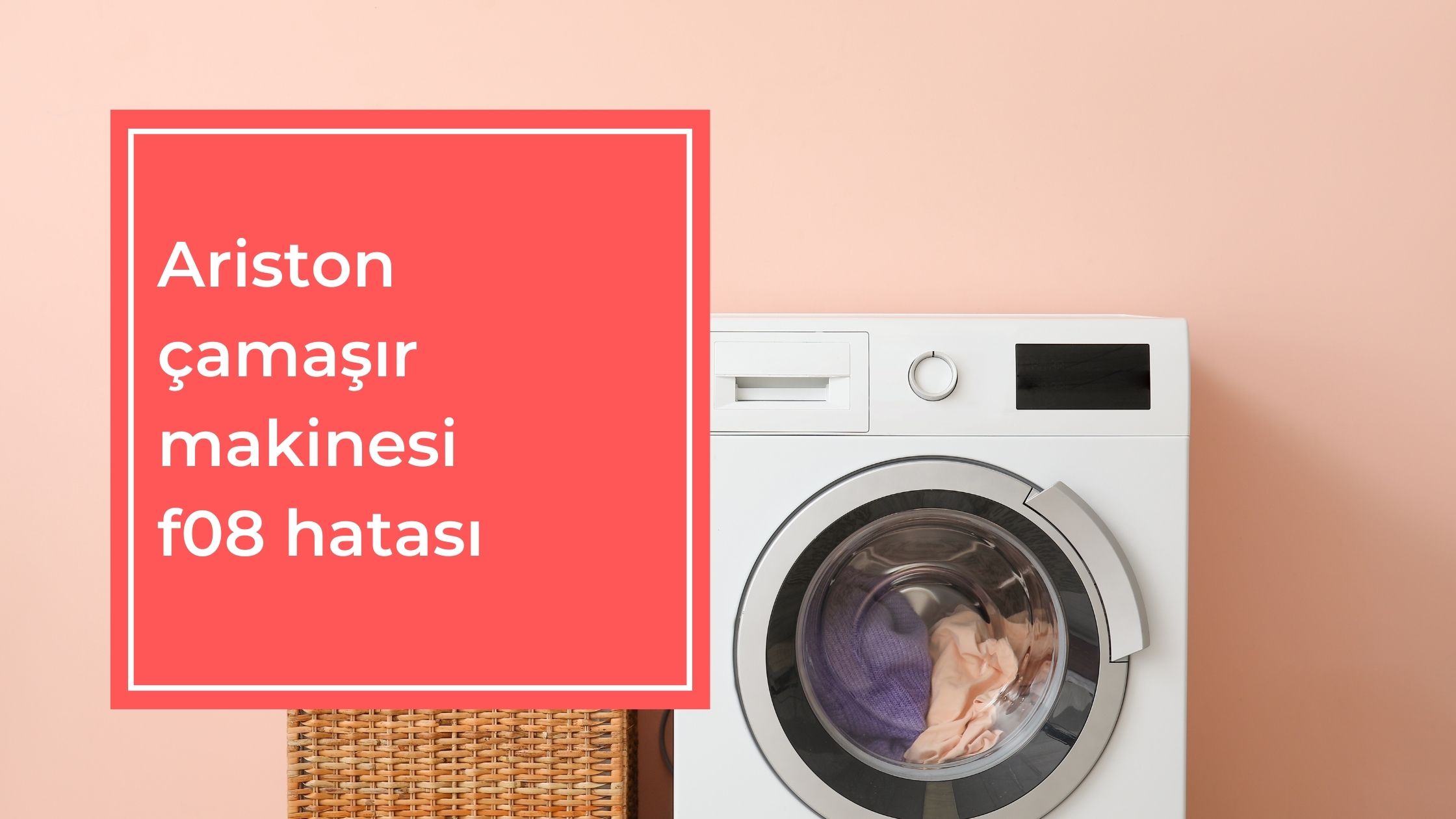 Ariston Çamaşır Makinesi f08 Hatası