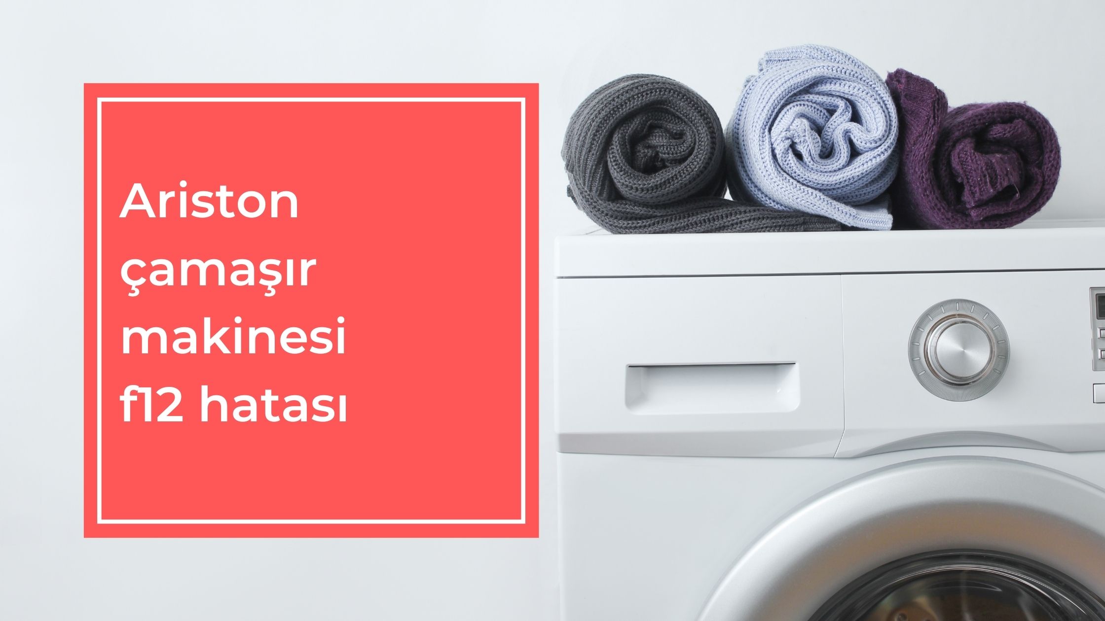 Ariston Çamaşır Makinesi f12 Hatası