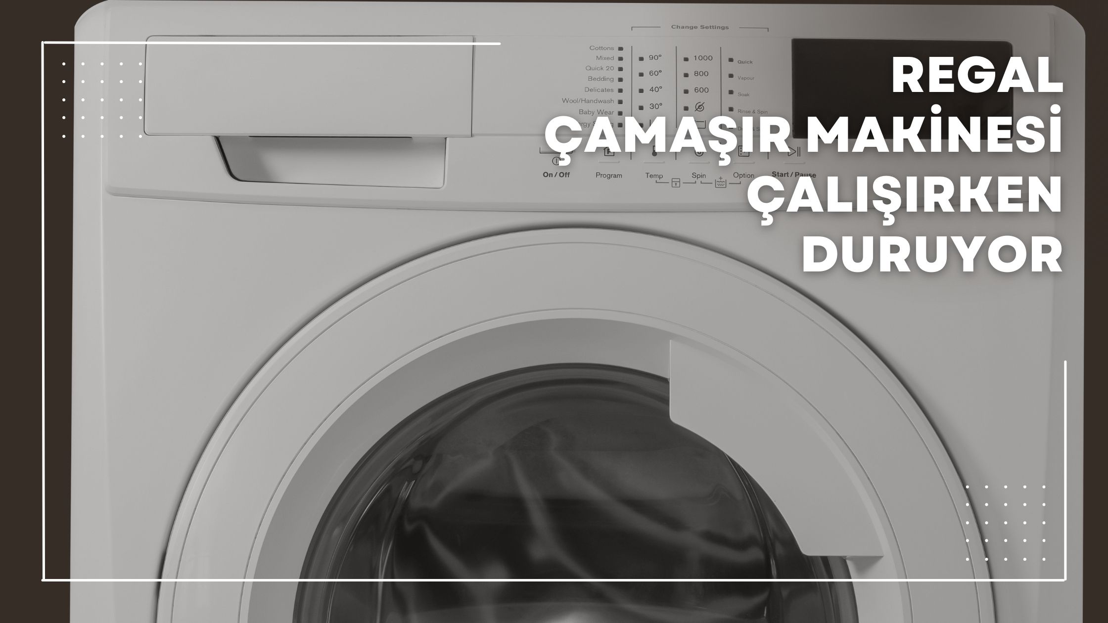 Regal Çamaşır Makinesi Çalışırken Duruyor